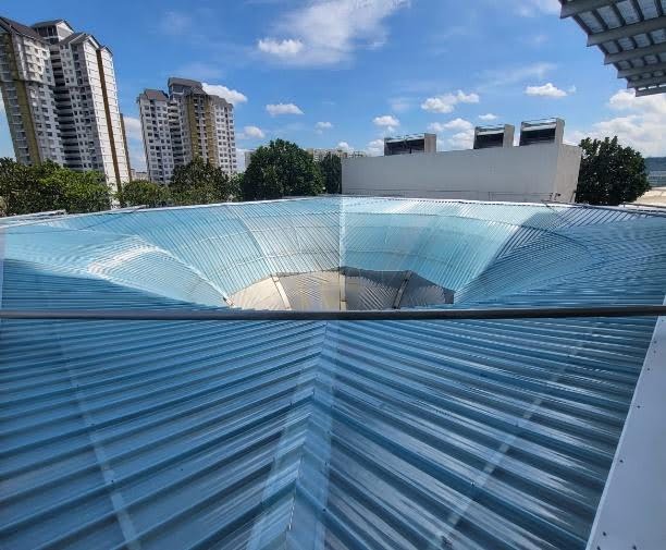 FRP Sheet Blending with existing Polycarbonte at Shaftsbury Putrajaya Mall, Jln Amanda Presint 1, Putrajaya 